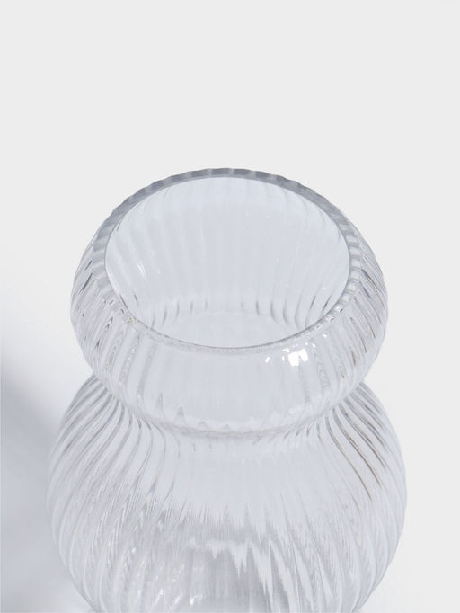 Ваза стекло настольная "Дуайт" 25х12,5 см, прозрачный
