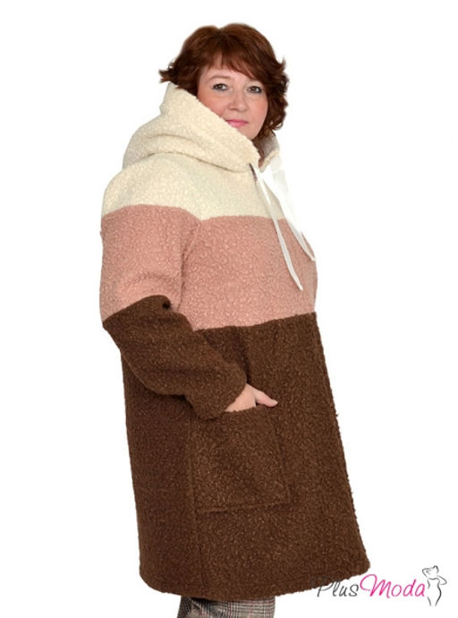 Куртка-пальто Модель №767 размеры 44-84 - Plusmoda фото 6