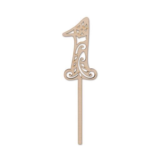 Заготовка для декорирования Mr. Carving ВД-227 Украшение для торта Цифра ажурная фанера 0.4 см Цифра 7