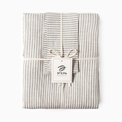 Шторы для кухни Этель Straightforward, 140×180 см-2 шт., подхваты 2 шт., лен 100%