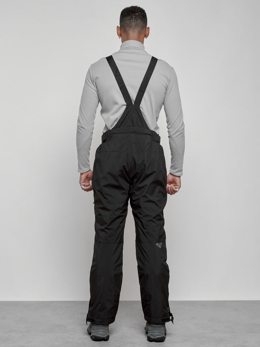 Полукомбинезон утепленный мужской зимний горнолыжный черного цвета 7431Ch - Colannia фото 26