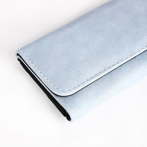 Кошелёк на кнопке, цвет голубой - Simaland фото 3