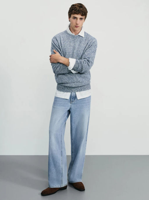 Джемпер relax fit с добавлением шерсти / Zarina