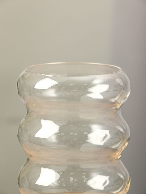 Ваза «Ширли», 24×10×10 см, стекло, прозрачная