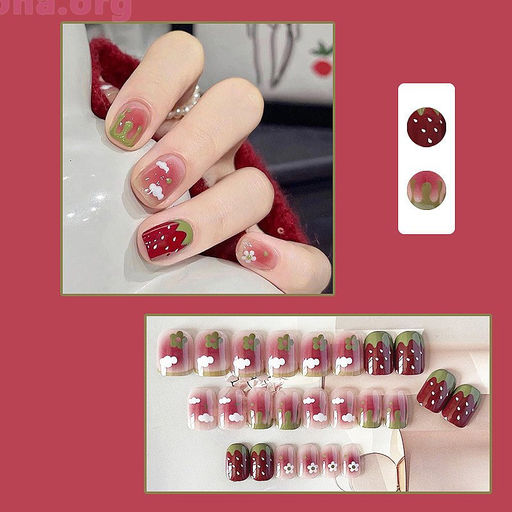 Набор накладных ногтей Strawberry