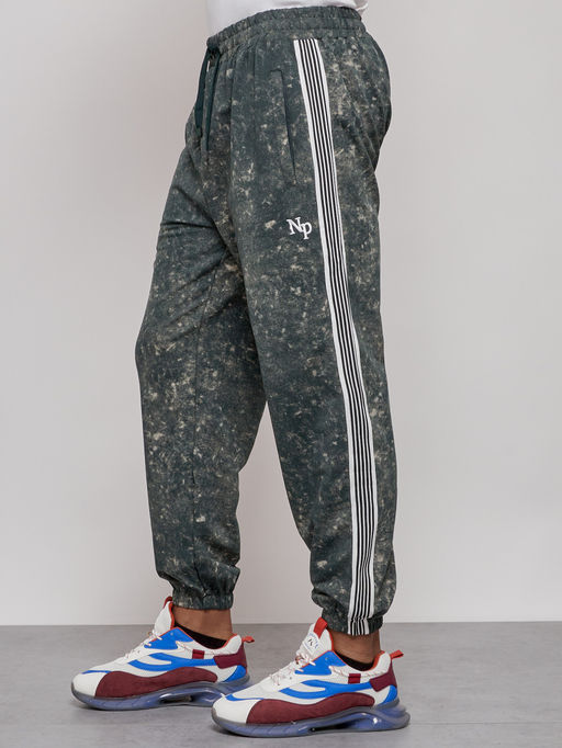 Брюки джоггеры спортивны мужские зеленого цвета 12931Z - Mtforce фото 16