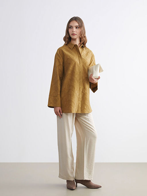 Beli Lastikli Geni? Pa?a Kad?n Pantolon