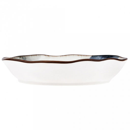 Аквилегия Тарелка глубокая фарфоровая д175мм h35мм, 420мл, с деколью, волнистый край, отводка (Китай) - Домашняя мода фото 3