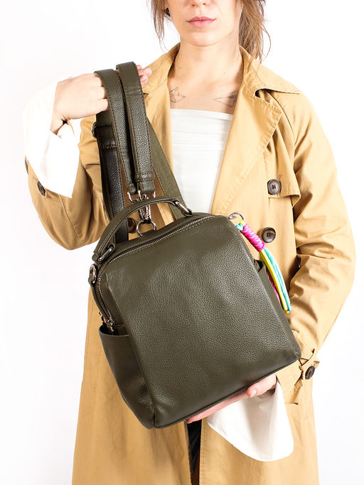 LACCOMA рюкзак Лилу-Y2005-оливковый эко кожа хлопок