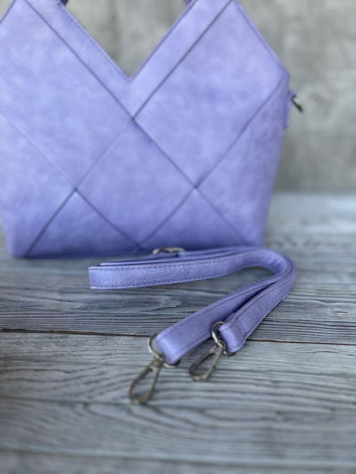 Женская сумка из эко кожи 0025 Светло-Фиолетовый - Sergio valentini фото 6