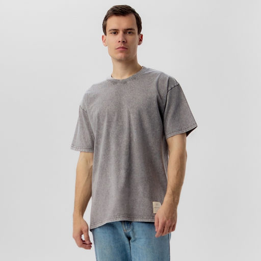 Футболка мужская MIST из вареного хлопка, серый, р-р L