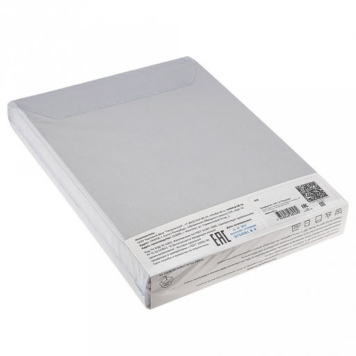 Постельное белье, комплект Евро Макси Дельфиниум, 4 предмета: пододеяльник на пуговицах 240х215см, простыня 220х240см, 2 наволочки 50х70см с клапаном-запахом, сатин 135г/м2, хлопок 100%, упаковка классическая ПВХ 34,5х41см, Домашняя мода (Росси  фото 3