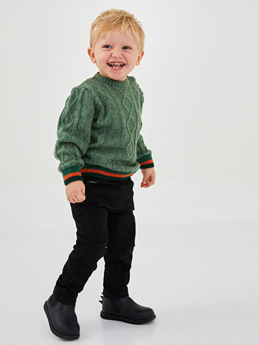 Skinny Fit Basic Erkek Bebek Pantolon