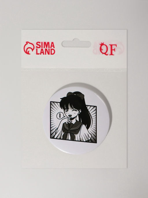 Цена за 2 шт. Зеркало карманное «Аниме», d=7 см, белое