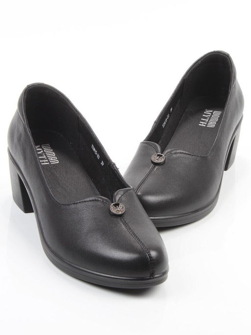 06-YDN15-20 BLACK Туфли женские (натуральная кожа)