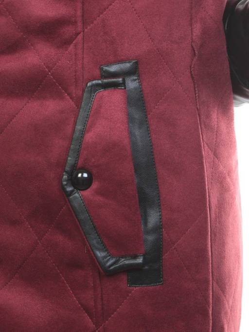 5137 BURGUNDY Парка женская зимняя (150 гр синтепон, искусственный мех)