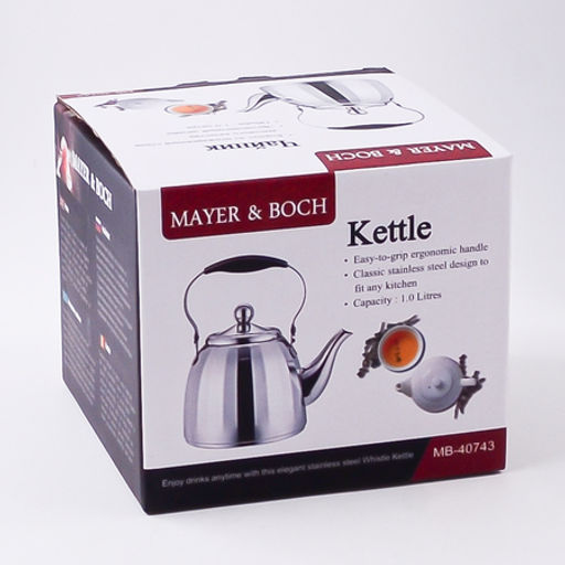 40743 Чайник заварочный 1 л с фильтром нерж/ст MB (х24) - Mayer&boch фото 7