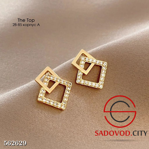 Серьги кубик