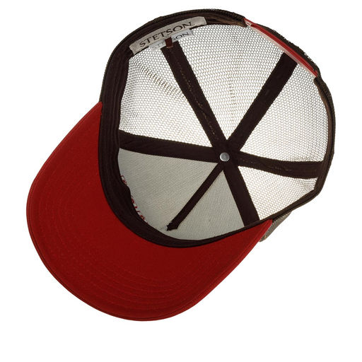 Бейсболка STETSON арт. 7761119 TRUCKER CAP ENDURANCE (красный / белый)  фото 3