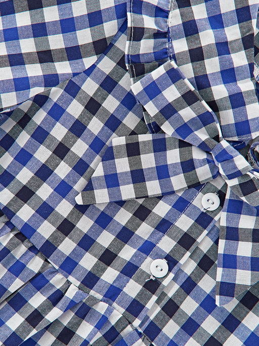 Платье в клетку UD 6140 син-черн клетка - Mini maxi фото 3