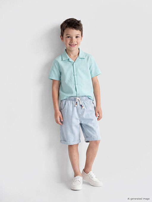Beli Lastikli Erkek ?ocuk Jean ?ort