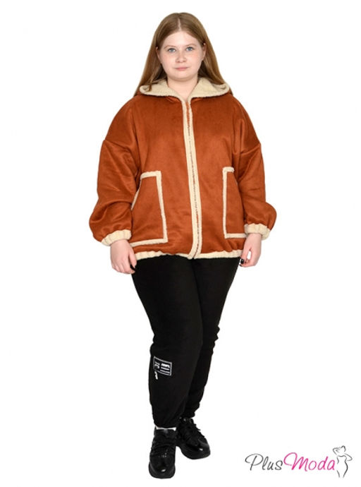 Дубленка-куртка Модель №1791 размеры 44-84 - Plusmoda фото 11