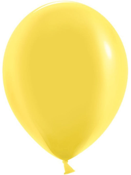 Воздушные шары латексные 12" «Жёлтый», 100 шт.