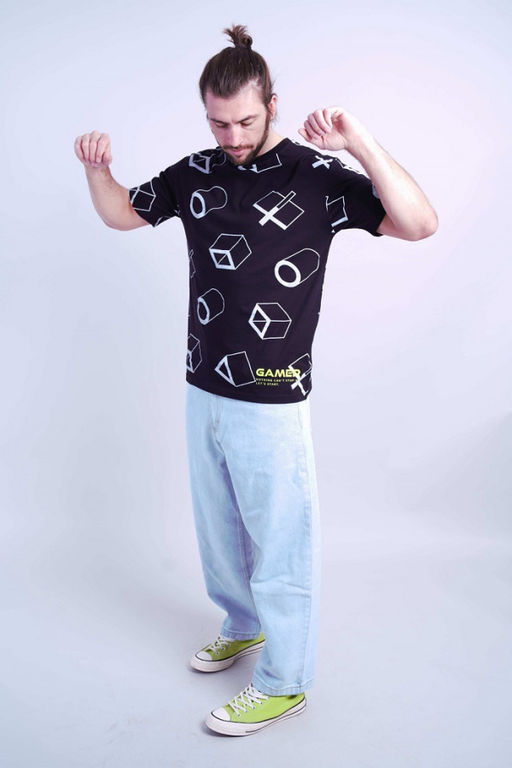 CRB wear/CSSM 60413-22 Футболка мужская,черный/Ex.Cherubino  фото 3