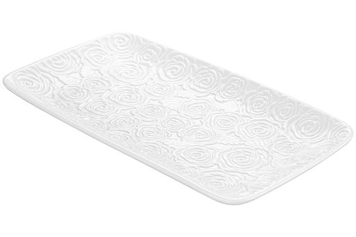 Блюдо прямоугольное 30,5*16,5*2,5 см Розы белое - Elan gallery фото 11