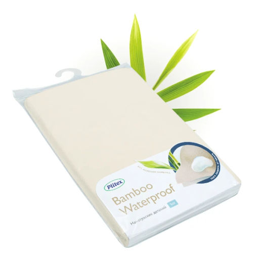 Plitex / Наматрасник непромокаемый Bamboo Waterproof Comfort 120х60 см