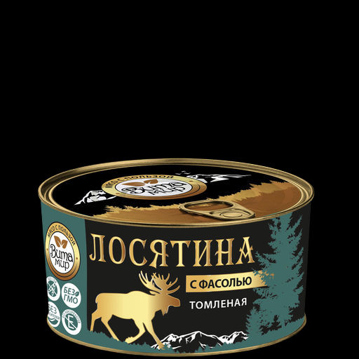 Томленая лосятина с фасолью ВитаМир , 325г  фото 4