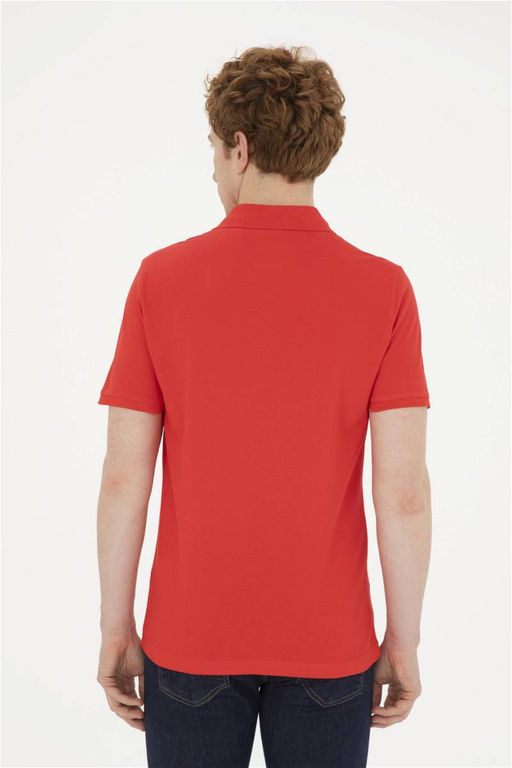 Мужская красная базовая футболка - U.s. polo assn фото 5