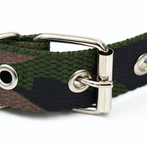 Ошейник брезентовый однослойный Камуфляж, 58 х 2,5 см - Пижон фото 3