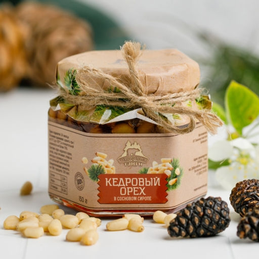 Ядро кедрового ореха в сосновом сиропе 150г