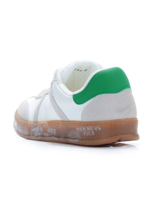 05-6016-2 WHITE/BEIGE Кроссовки женские (искусственные материалы) - No name фото 8