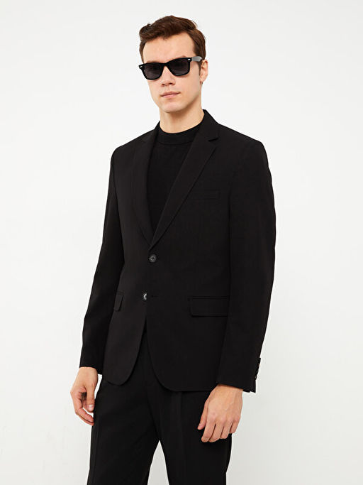 Dar Kal?p Erkek Blazer Ceket