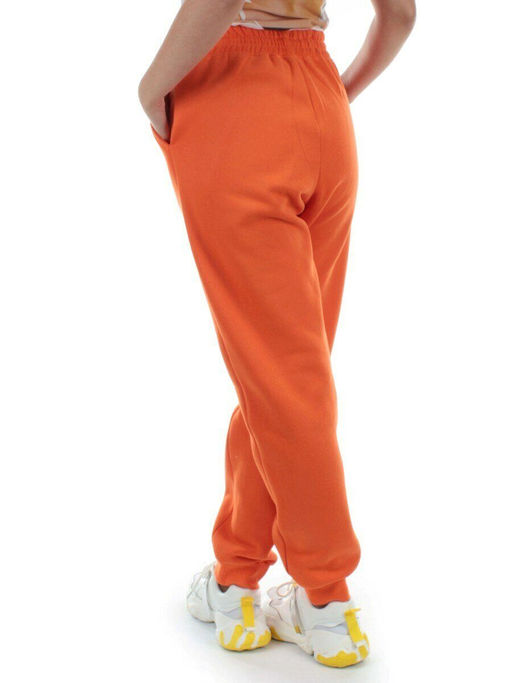M053 ORANGE Брюки спортивные женские на флисе (100% хлопок) 7986 - Fashion фото 5