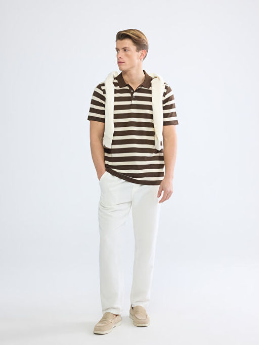 Polo Yaka ?izgili Erkek Ti??rt