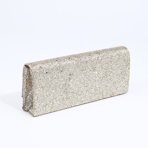 Сумка-клатч на клапане, длинная цепь, цвет золотистый - Simaland фото 2