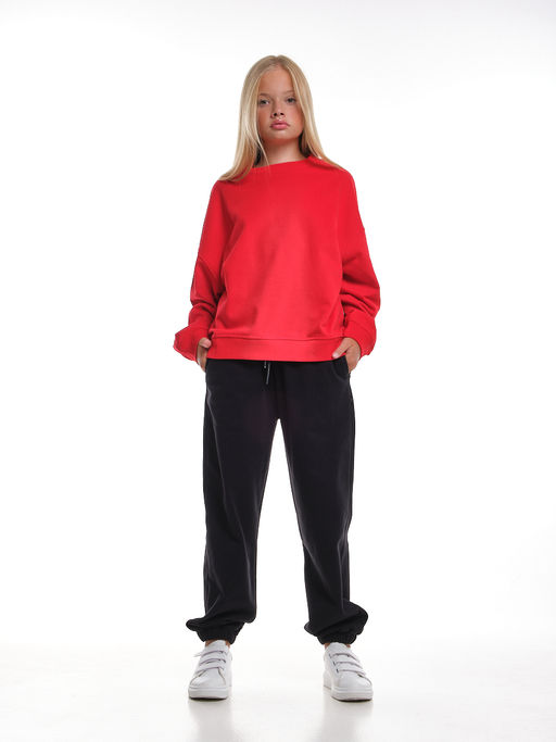 Свитшот для девочки 22-7633 св.серый - Mini maxi фото 28