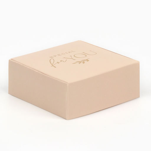 Цена за 5 шт. Коробка под бижутерию «Нюд», 7.5 х 7.5 х 3 см