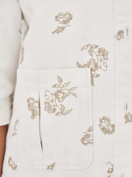 Джинсовый жакет, экрю-бежевый - Linea tesini фото 5