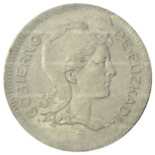 1 песета 1937 года Испания (Эускади)