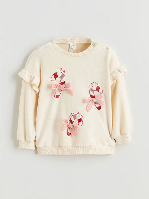 K?z Bebek Sweatshirt ve Tayt Pantolon 2li