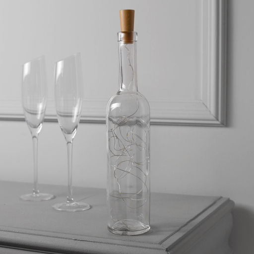 Гирлянда «Нить» 2 м роса с пробкой, IP20, серебристая нить, 20 LED, батарейки LR44×3 (в комплекте), свечение зелёное