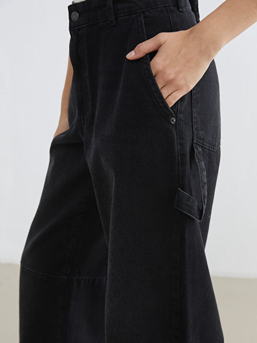 Barrel Fit Kad?n Jean Pantolon