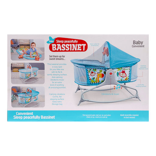 Музыкальная люлька для новорожденных, цвет голубой - Simaland фото 15