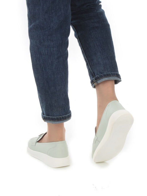 03-PDL 205-3 LT. GREEN Полуботинки женские (натуральная кожа) - Фабричный китай фото 3