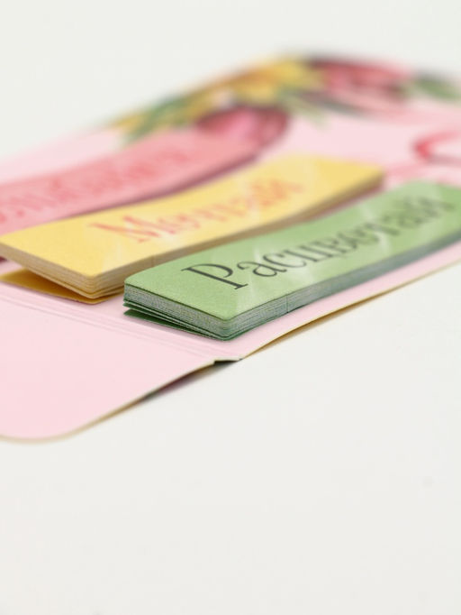 Цена за 3 шт. Набор "Весенний", мини ручка и стикеры-закладки 20 л