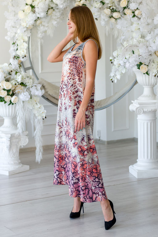 Сарафан женский из штапеля Мамба серый - Амадэль фото 8